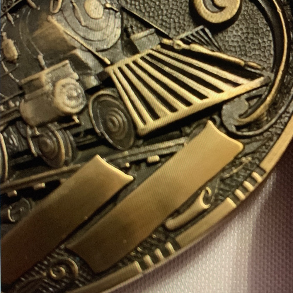 Award Design Medals Vintage Locomotive Belt Buckle - Picture 9 of 10